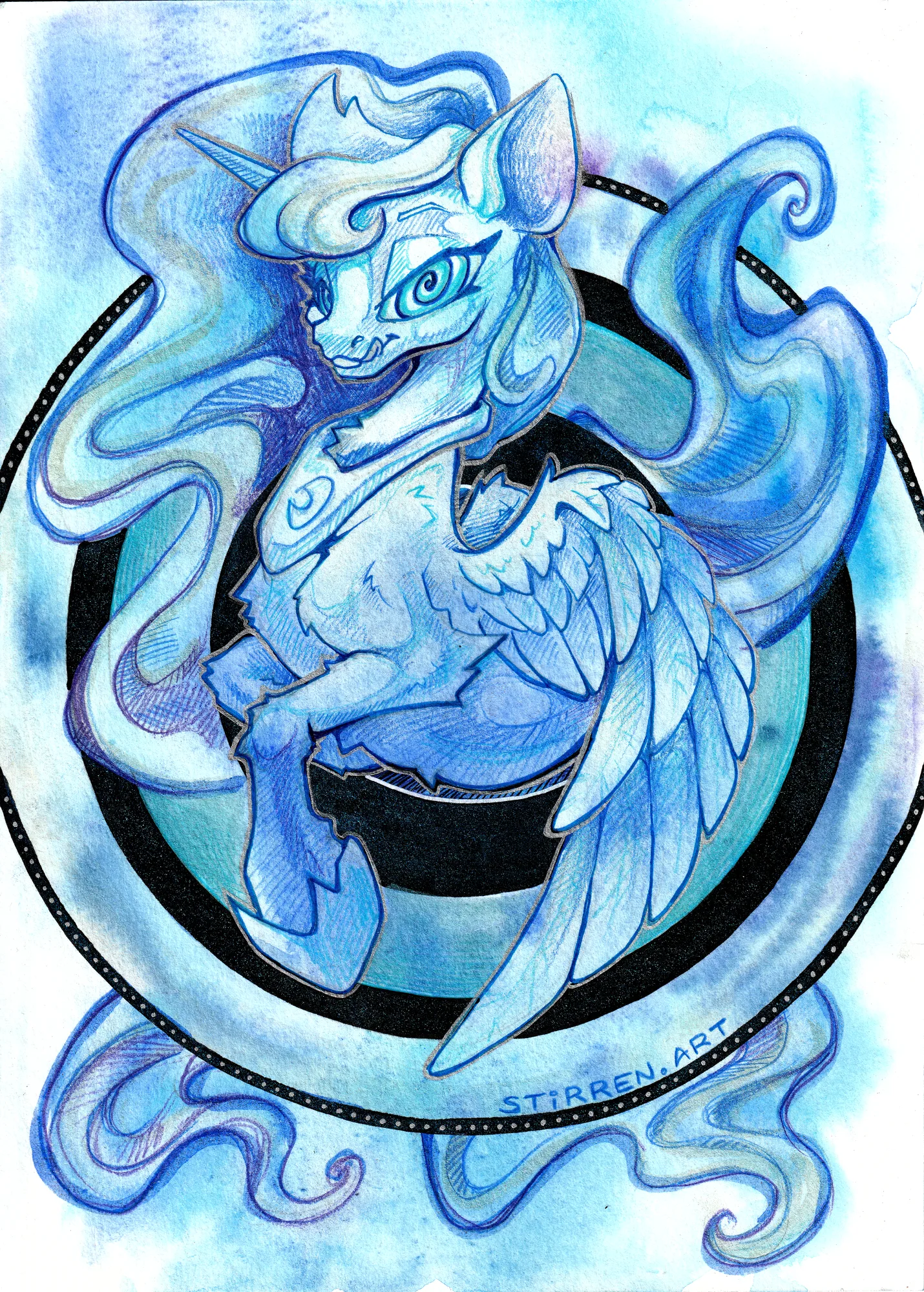 Принцесса Луна такая завораживающая, не находишь?~ 🌀💙