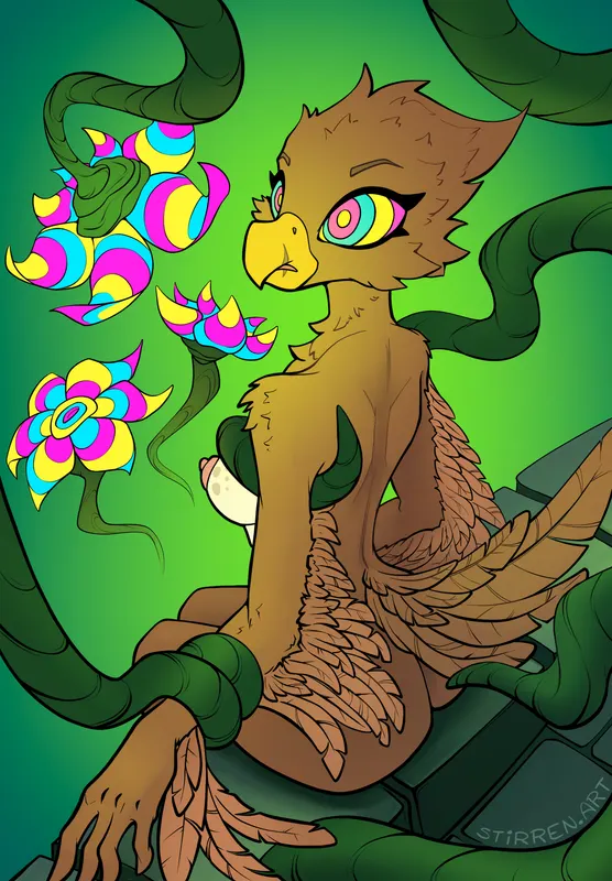 Гипнотические лозы YCH результат NSFW